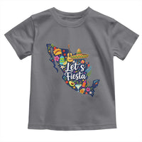 Cinco De Mayo Party Mexican Map Toddler T Shirt Lets Fiesta
