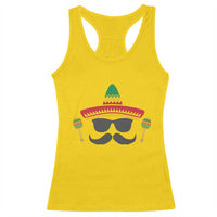 Funny Cinco De Mayo Maracas Characte Racerback Tank Top Fiesta Party Gift