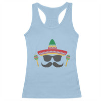 Funny Cinco De Mayo Maracas Characte Racerback Tank Top Fiesta Party Gift