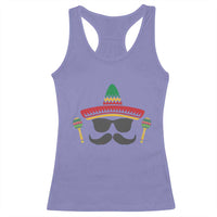 Funny Cinco De Mayo Maracas Characte Racerback Tank Top Fiesta Party Gift