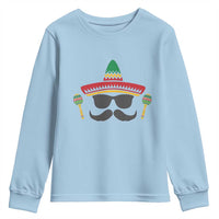 Funny Cinco De Mayo Maracas Characte Youth Sweatshirt Fiesta Party Gift