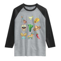 Cinco De Mayo Raglan Shirt Mexican Fiesta Party Celebration