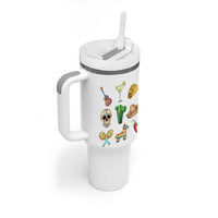 Cinco De Mayo Tumbler With Handle Mexican Fiesta Party Celebration