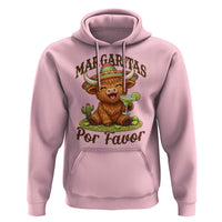 Funny Cinco De Mayo Highland Cow Hoodie Margaritas Por Favor