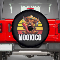 Funny Highland Cow MooXico Spare Tire Cover Cinco De Mayo Fiesta Party