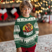 Funny Highland Cow MooXico Ugly Christmas Sweater Cinco De Mayo Fiesta Party