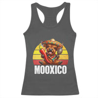 Funny Highland Cow MooXico Racerback Tank Top Cinco De Mayo Fiesta Party