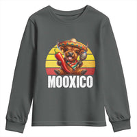 Funny Highland Cow MooXico Youth Sweatshirt Cinco De Mayo Fiesta Party