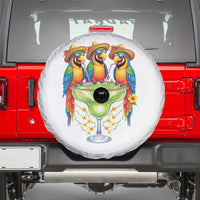 Cinco De Mayo Summer Party Spare Tire Cover Funny Parrots Drinking Margaritas