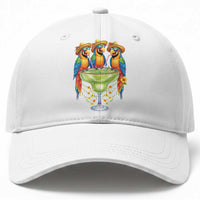 Cinco De Mayo Summer Party Baseball Cap Funny Parrots Drinking Margaritas