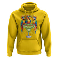 Cinco De Mayo Summer Party Hoodie Funny Parrots Drinking Margaritas