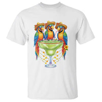 Cinco De Mayo Summer Party T Shirt Funny Parrots Drinking Margaritas