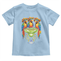 Cinco De Mayo Summer Party Toddler T Shirt Funny Parrots Drinking Margaritas