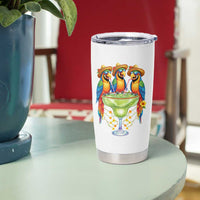 Cinco De Mayo Summer Party Tumbler Cup Funny Parrots Drinking Margaritas