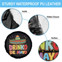 Funny Cinco De Mayo Day Drinking Fiesta Party Spare Tire Cover Drinko De Mayo
