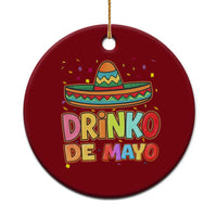 Funny Cinco De Mayo Day Drinking Fiesta Party Ceramic Ornament Drinko De Mayo