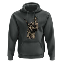 4th Of July Rock N Roll Hoodie Funny Statue Of Liberty Playing Guitar