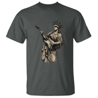 4th Of July Rock N Roll T Shirt Funny Statue Of Liberty Playing Guitar