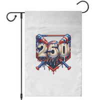 Patriotic Baseball Drip Garden Flag USA 250th Anniversary Gift