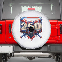 Patriotic Baseball Drip Spare Tire Cover USA 250th Anniversary Gift
