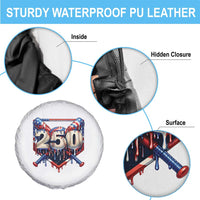 Patriotic Baseball Drip Spare Tire Cover USA 250th Anniversary Gift