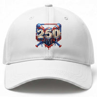 Patriotic Baseball Drip Baseball Cap USA 250th Anniversary Gift