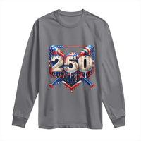 Patriotic Baseball Drip Long Sleeve Shirt USA 250th Anniversary Gift