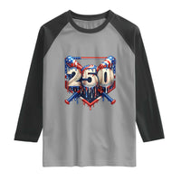 Patriotic Baseball Drip Raglan Shirt USA 250th Anniversary Gift