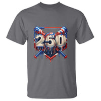 Patriotic Baseball Drip T Shirt USA 250th Anniversary Gift