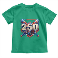 Patriotic Baseball Drip Toddler T Shirt USA 250th Anniversary Gift