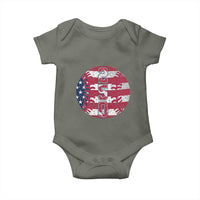 USA 250th Anniversary Baseball Baby Onesie Patriotic Athlete Gift