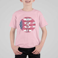 USA 250th Anniversary Baseball T Shirt For Kid Patriotic Athlete Gift
