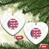 USA 250th Anniversary Baseball Ceramic Ornament Patriotic Athlete Gift