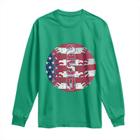 USA 250th Anniversary Baseball Long Sleeve Shirt Patriotic Athlete Gift