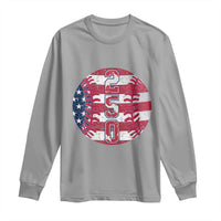 USA 250th Anniversary Baseball Long Sleeve Shirt Patriotic Athlete Gift