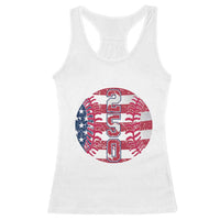USA 250th Anniversary Baseball Racerback Tank Top Patriotic Athlete Gift