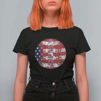 USA 250th Anniversary Baseball T Shirt For Women Patriotic Athlete Gift