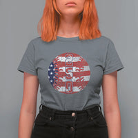 USA 250th Anniversary Baseball T Shirt For Women Patriotic Athlete Gift
