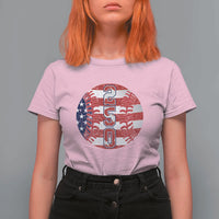 USA 250th Anniversary Baseball T Shirt For Women Patriotic Athlete Gift