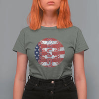 USA 250th Anniversary Baseball T Shirt For Women Patriotic Athlete Gift