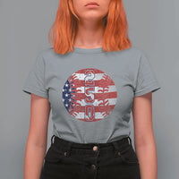 USA 250th Anniversary Baseball T Shirt For Women Patriotic Athlete Gift