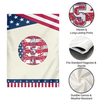 USA 250th Anniversary Baseball Patriotic Garden Flag Athlete Gift