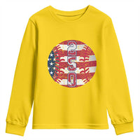 USA 250th Anniversary Baseball Youth Sweatshirt Patriotic Athlete Gift