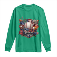 USA 250 Years Of Freedom Baseball Graphic Long Sleeve Shirt