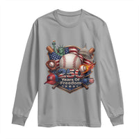 USA 250 Years Of Freedom Baseball Graphic Long Sleeve Shirt