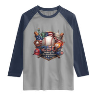USA 250 Years Of Freedom Baseball Graphic Raglan Shirt