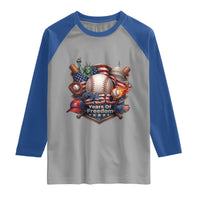 USA 250 Years Of Freedom Baseball Graphic Raglan Shirt