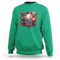 USA 250 Years Of Freedom Baseball Graphic Sweatshirt