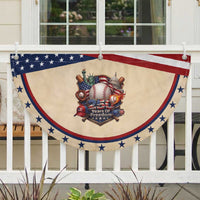 USA 250 Years Of Freedom Baseball Graphic Patriotic Fan Flag