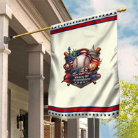 USA 250 Years Of Freedom Baseball Graphic Patriotic Garden Flag